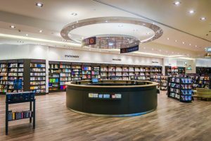 طراحی دکوراسیون داخلی مغازه کتاب فروشی یا فروشگاه کتاب