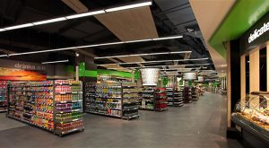 طراحی دکوراسیون داخلی مغازه سوپرمارکت