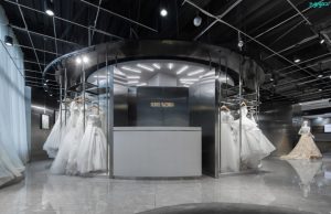 طراحی دکوراسیون داخلی مزون لباس عروس - دکور مغازه آرایشی - مغازه - طراحی دکوراسیون پوشاک - 02634484956 - 09121641842