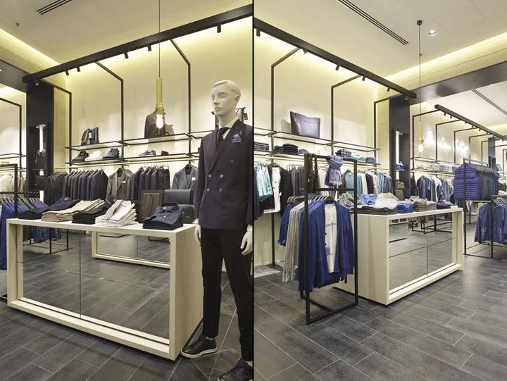 طراحی دکور مغازه پوشاک مردانه