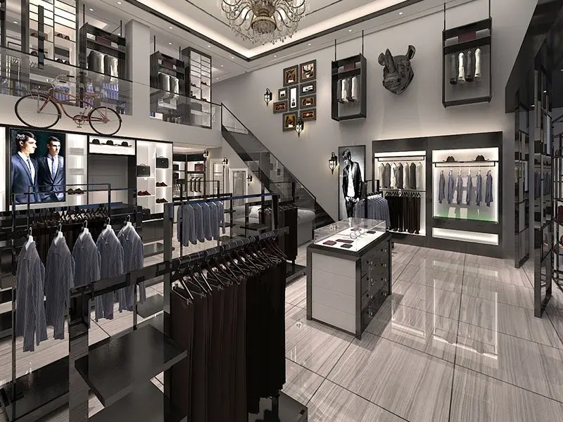 دکوراسیون مغازه لباس مردانه