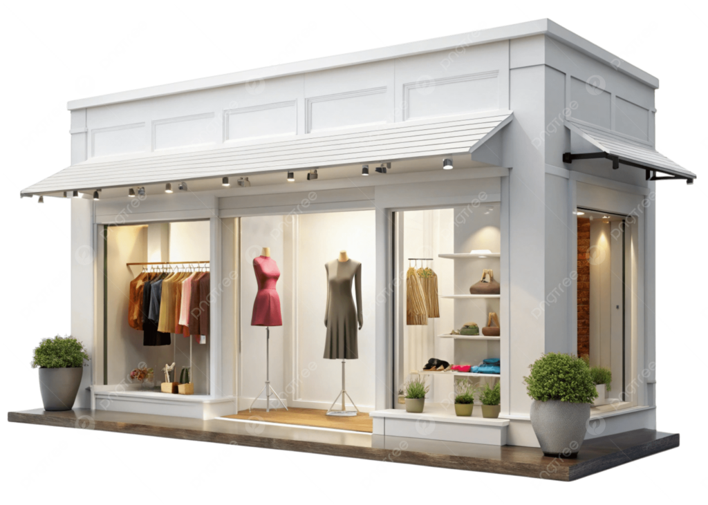 طراحی ویترین فروشگاه لباس زنانه