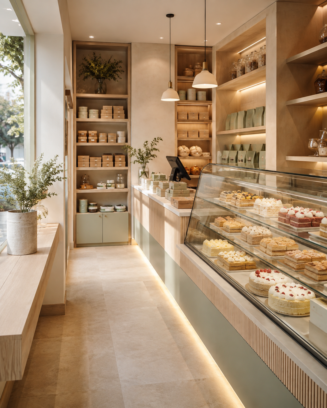 طراحی کانتر سفارش، صندوق و تحویل