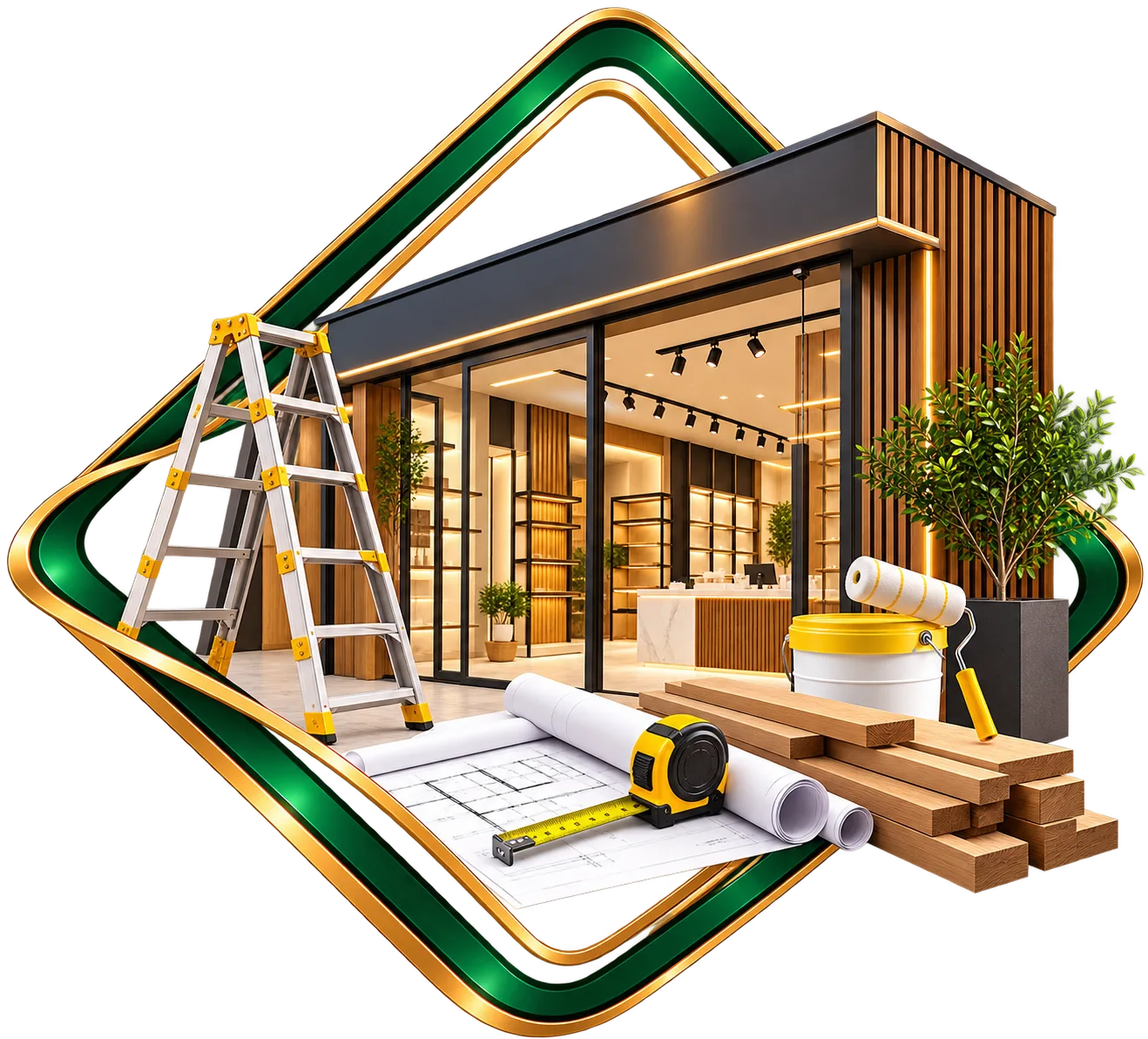 Retail Renovation Diamond Emblem